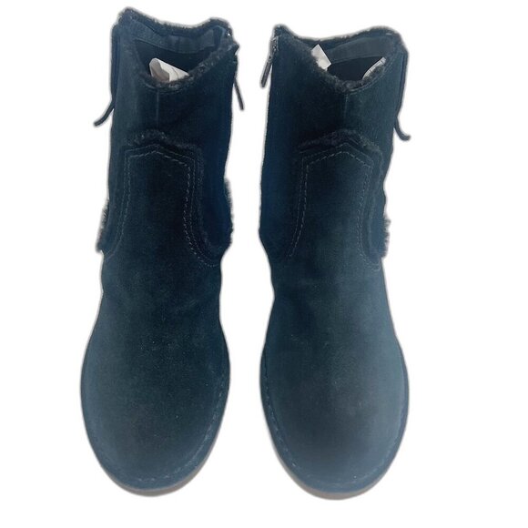 UGG Australia Catica Ankle Boot Black Leather Bootie Cowgirl Boot Western Size 9 - Picture 3 of 9